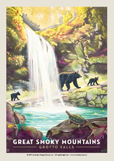 Great Smoky Grotto Falls | Postcard