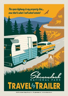 Shenandoah Travel By Trailer | Postcard