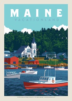 Maine Vacationland Postcards | Postcard