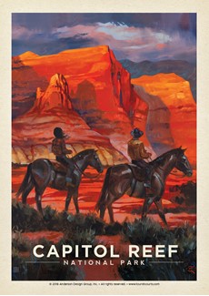 Capitol Reef NP: Happy Trails Postcard