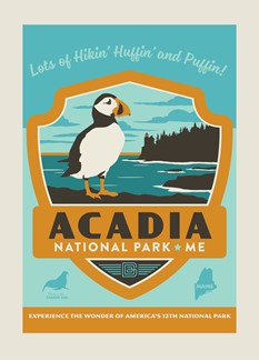 Acadia NP Emblem Print | Postcard