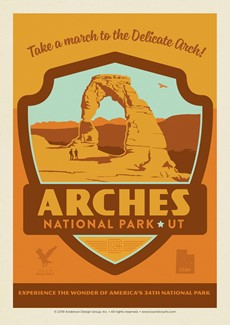 Arches NP Emblem Print | Postcard