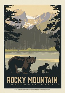 Rocky Mountain National Park Sprague Lake Bears | Postcard