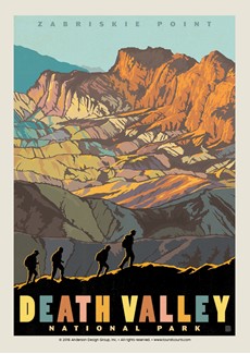 Death Valley Zabriskie Point Postcard