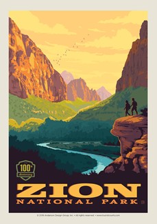 Zion 100th Anniversary Vertical Postcard