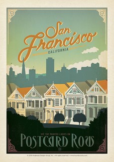 San Francisco Postcard Row | Postcard