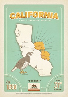 State Pride Print California | Postcard