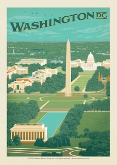 Washington, DC Aerial View Postcard