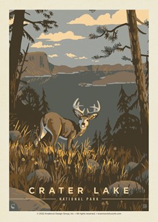 Crater Lake NP Big Bucks | Postcard