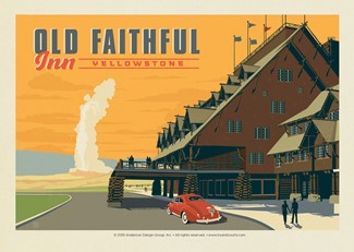 Yellowstone Old Faithful Inn | Postcard
