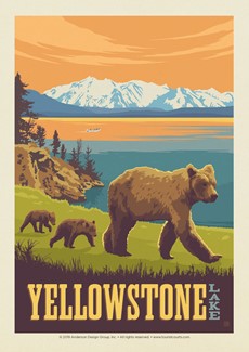 Yellowstone Lake Postcard