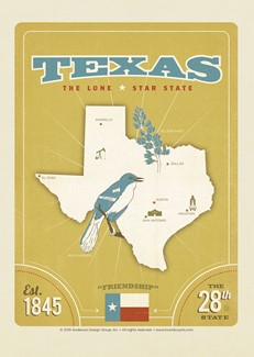 State Pride Print Texas | Postcard