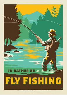 I'd Rather Be Fly Fishing | Postcard