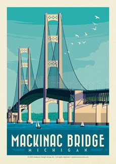 MI Mackinac Bridge | Postcard