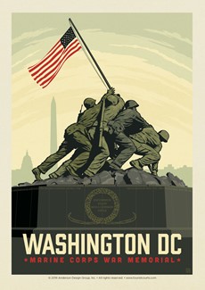 Washington, DC Marine Corps Memorial Postcard