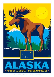 AK State Pride | Postcard
