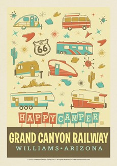 Grand Canyon Railway Happy Camper | Postcards