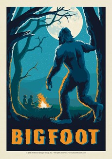 Bigfoot Sighting By Campsite | Postcards