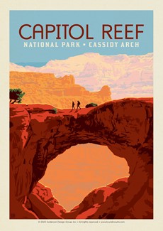 Capitol Reef Cassidy Arch Postcard