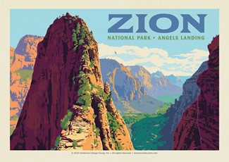 Zion Ascent to Angels Landing (Horizontal) Postcard