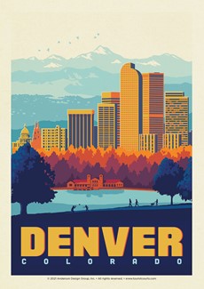 Denver CO City Park| Postcard