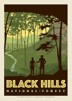 Black Hills National Forest Hikers | Postcard