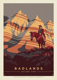 Badlands NP Song of Solitude | Postcard
