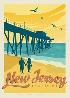 NJ Shoreline Postcard