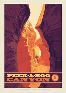 Kane County UT Peekaboo Gulch | Postcard