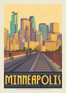 Minneapolis MN Stone Arch Bridge | Postcard