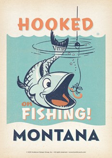 Montana - Hooked on Fishing | Postcard