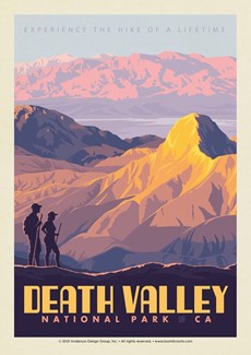 Death Valley NP Hikers Postcard