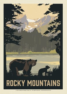 Rocky Mountains Bears | Postcard