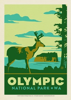 Olympic NP Emblem | Postcard