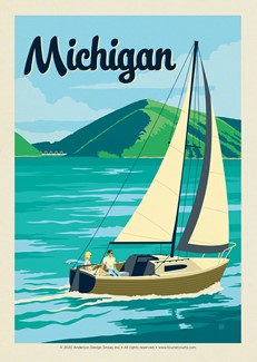 MI Sailboat | Postcard