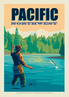 Pacific NW Fly Fishing | Postcard