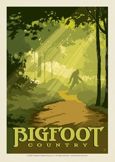 Bigfoot Country Postcard