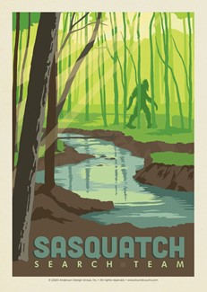 Sasquatch Search Team Postcard