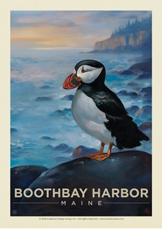 ME Boothbay Harbor Puffin | Postcards