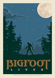 Bigfoot Lives Postcard