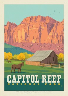 Capitol Reef NP Fruita Barn | Postcard