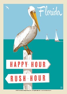 FL Rush Hour / Happy Hour | Postcard
