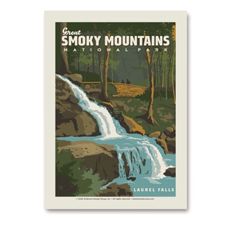 Great Smoky Mountain Laurel Falls | Vertical Sticker