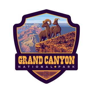 Grand Canyon NP Bright Angel Trail | Emblem Sticker American Made