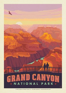 Grand Canyon NP Mather Point Sunset | Postcard
