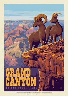 Grand Canyon NP Bright Angel Trail | Postcard