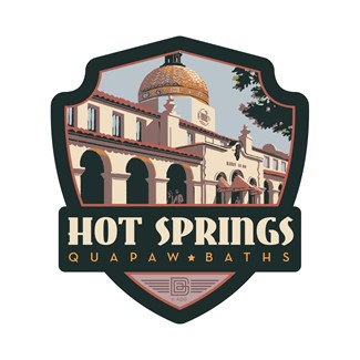 Hot Springs NP Quapaw Baths | Emblem Sticker