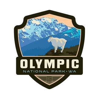 Olympic NP Mountain Goat Emblem Sticker
