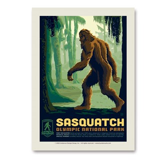 Olympics' Sasquatch Vert Sticker