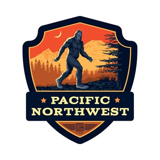 PNW Bigfoot | Emblem Sticker